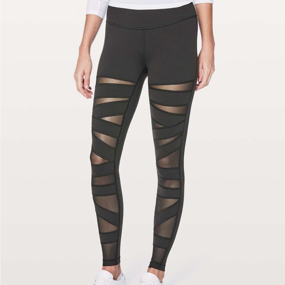 Lululemon Wunder Under Pant Legging Tech Mesh 28"
Black